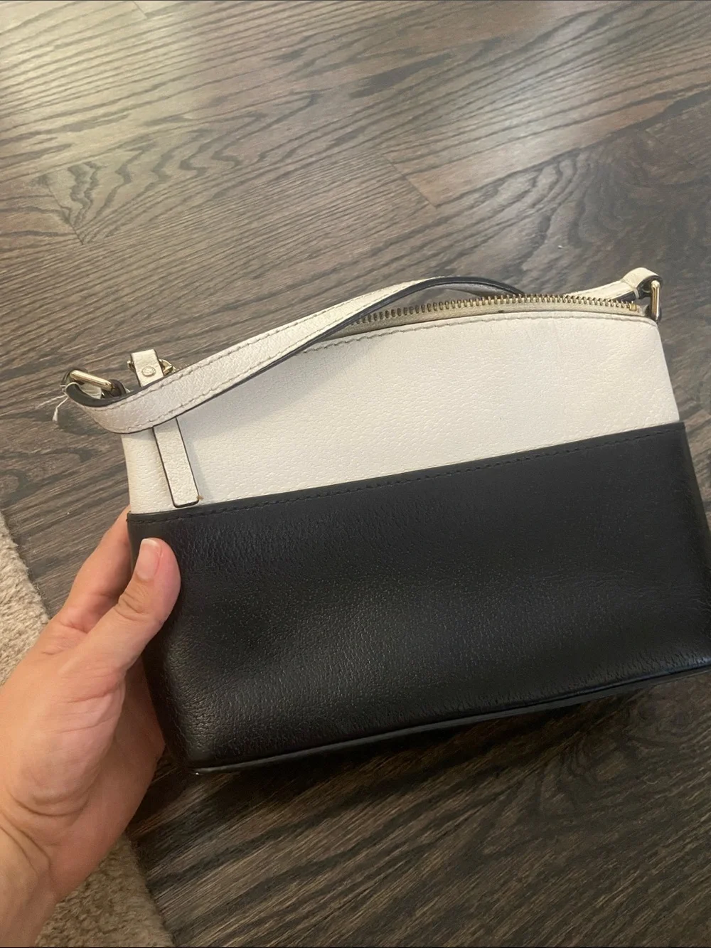 KATE SPADE  - Millie Leather Crossbody - Black/Beige